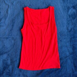 Zara Red Basic Tank Top | Size M